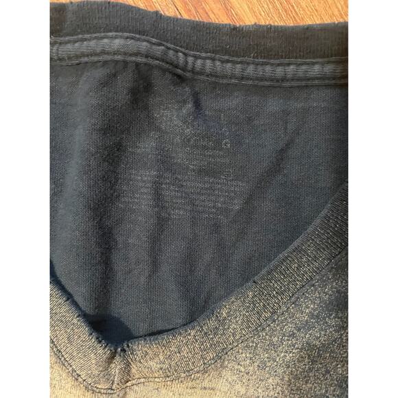 Men’s Black Graphic Tee L – Faded Abstract Silhouette – Streetwear Utility - Picture 4 of 6